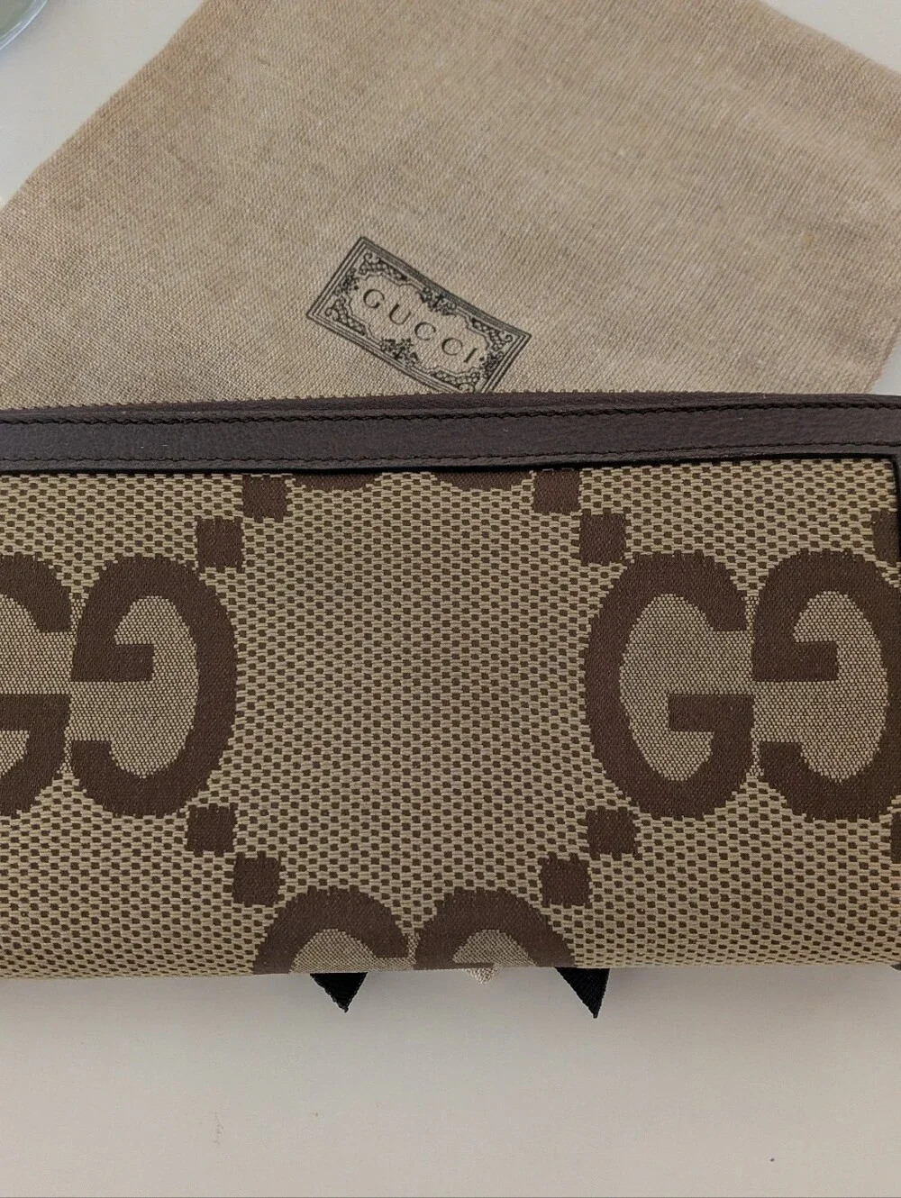 Gucci Bamboo Diana GG Wallet Authentic Large Print Zip Up Large Gently used - Picture 6 of 11